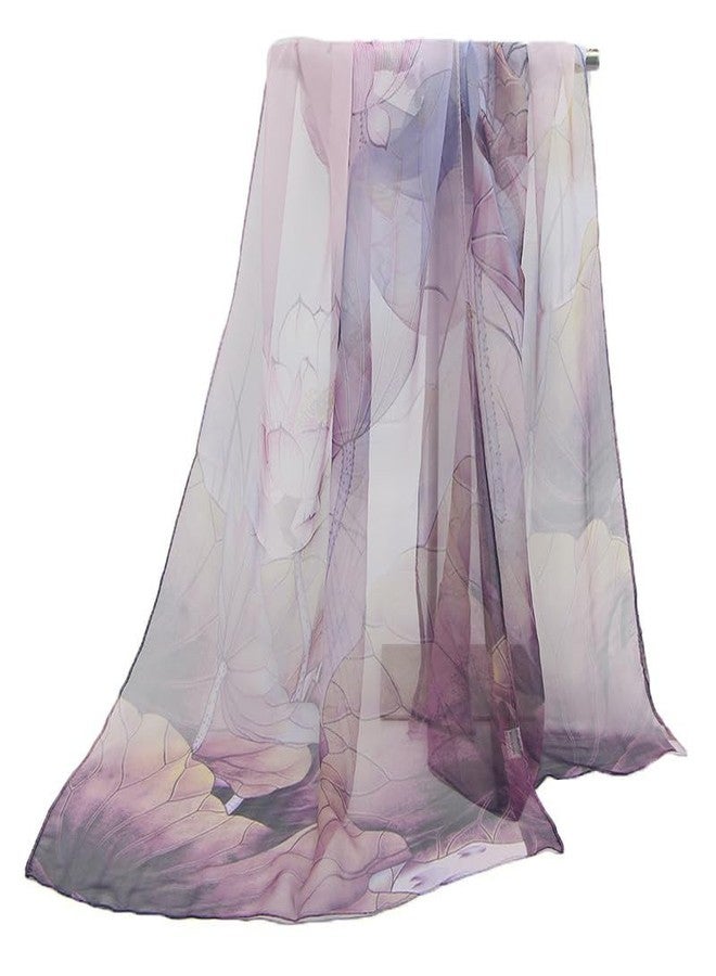 Mawjom Scarfs for Women Lightweight Print Fashion Sunscreen Wraps Shawls Scarves for Women Elegant Sheer Scarfs - Image 4